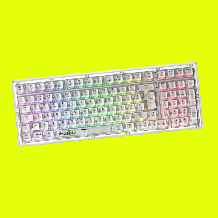 Teclado Gamer Mecânico Imenso IMS-955 RGB com Cabo Tipo C - Cor Branco - Imagem 2